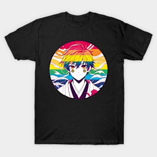 Pride month Japanese manga boy T-Shirt